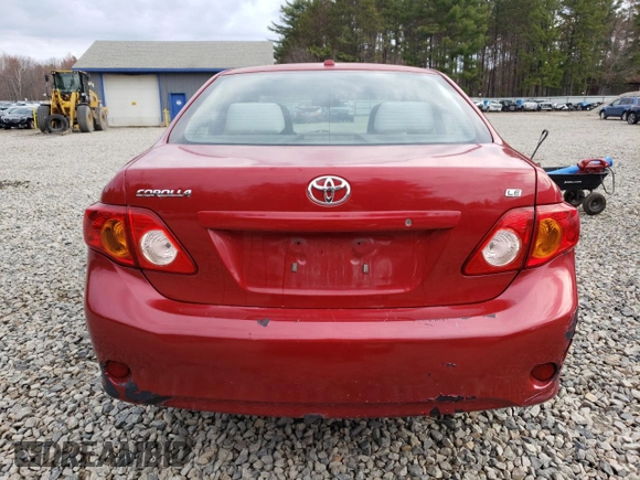 2010 Toyota Corolla with VIN 2T1BU4EE8AC283876, listed as a Copart auction lot 54752835 with 269,350 mi miles and Clean Title. Bid and sale history available at carsss.com. Image 6.