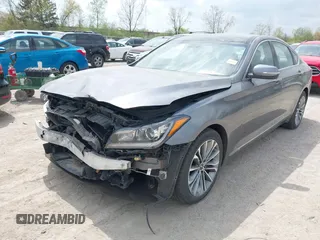 2016 Hyundai Genesis 3.8L with VIN KMHGN4JE1GU135505, listed as a IAAI auction lot 42085056 with 61,611 mi miles and . Bid and sale history available at DreamBid. Image 18.