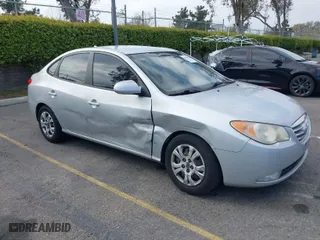 2010 Hyundai Elantra GLS with VIN KMHDU4AD3AU957100, listed as a IAAI auction lot 41904750 with 215,799 mi miles. Bid and sale history available at carsss.com. Image 1.