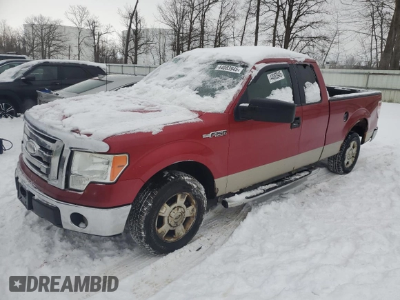 2009 Ford F-150 STX with VIN 1FTRX12819KB45223, listed as a Copart auction lot 44083945 with 216,854 mi miles and Clean Title. Bid and sale history available at carsss.com. Image 1.