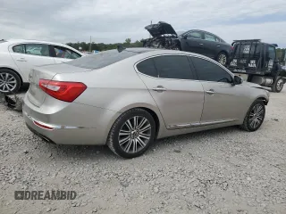 2015 Kia Cadenza Premium with VIN KNALN4D76F5185046, listed as a Copart auction lot 76147324 with 115,402 mi miles and Salvage Title. Bid and sale history available at carsss.com. Image 3.