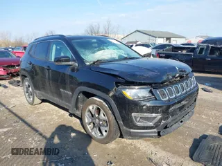2020 Jeep Compass Limited with VIN 3C4NJCCB9LT187666, listed as a IAAI auction lot 41777761 with 80,129 mi miles. Bid and sale history available at carsss.com. Image 1.