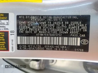 2013 Toyota Avalon XLE z VIN 4T1BK1EB7DU073752, wystawiony jako Copart lot #59992685 z przebiegiem 88 737 mil mil oraz Szkoda całkowita • Salvage title. Historia ofert i sprzedaży dostępna na DreamBid. Obrazek 12.
