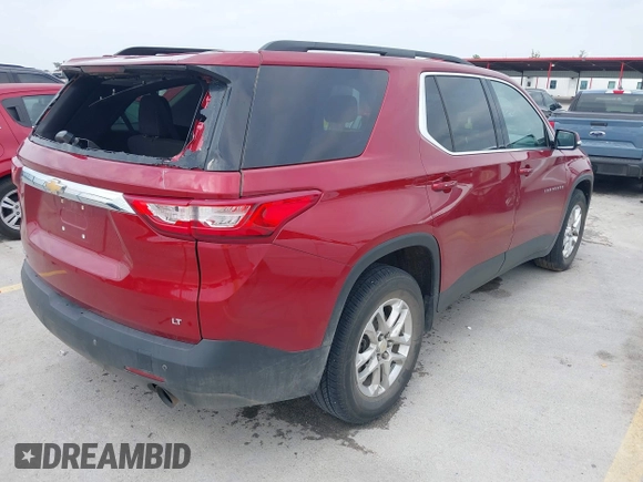 2019 Chevrolet Traverse LT Cloth with VIN 1GNERGKW3KJ317815, listed as a IAAI auction lot 42139041 with 95,715 mi miles and . Bid and sale history available at DreamBid. Image 4.