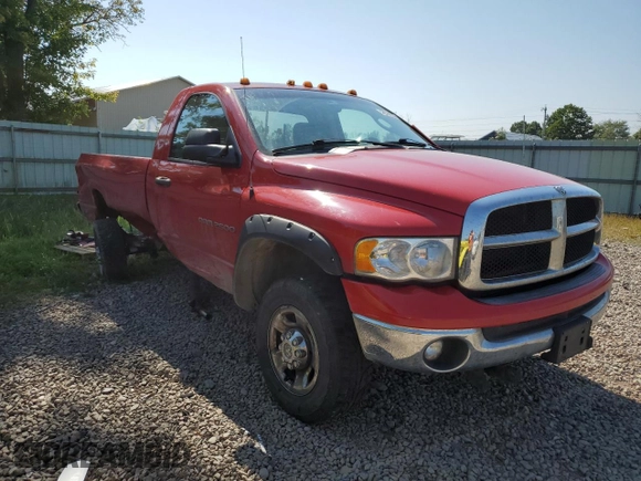 2005 Dodge Ram 2500 ST with VIN 3D7KS26D75G850709, listed as a Copart auction lot 72594704 with 80,777 mi miles and Salvage Title. Bid and sale history available at carsss.com. Image 4.