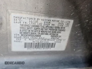 2016 Nissan Versa SV z VIN 3N1CN7AP2GL840543, wystawiony jako Copart lot #60089465 z przebiegiem 163 858 mil mil oraz Szkoda całkowita • Salvage title. Historia ofert i sprzedaży dostępna na DreamBid. Obrazek 13.