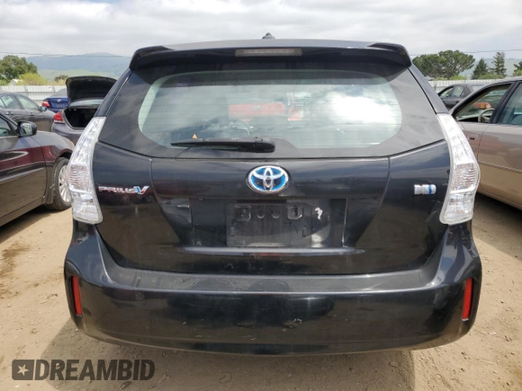 2013 Toyota Prius Two with VIN JTDZN3EU5D3234208, listed as a Copart auction lot 53671595 with 205,775 mi miles and Salvage Title. Bid and sale history available at carsss.com. Image 6.