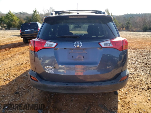 2014 Toyota RAV4 LE with VIN JTMZFREV5ED032229, listed as a Copart auction lot 44257075 with 126,301 mi miles and Salvage title. Bid and sale history available at DreamBid. Image 6.