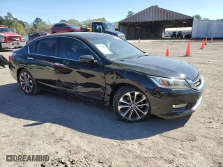 2015 Honda Accord Sedan Sport with VIN 1HGCR2F52FA080603, listed as a Copart auction lot 50133585 with 163,820 mi miles and Salvage Title. Bid and sale history available at carsss.com. Image 4.