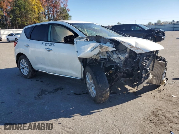 2013 Nissan Murano S with VIN JN8AZ1MU3DW206868, listed as a Copart auction lot 81596264 with 166,778 mi miles and Salvage Title. Bid and sale history available at carsss.com. Image 4.