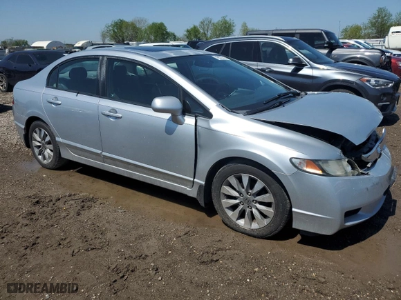 2010 Honda Civic Sdn EX-L with VIN 2HGFA1F97AH502764, listed as a Copart auction lot 48572715 with 204,849 mi miles and Salvage Title. Bid and sale history available at carsss.com. Image 4.