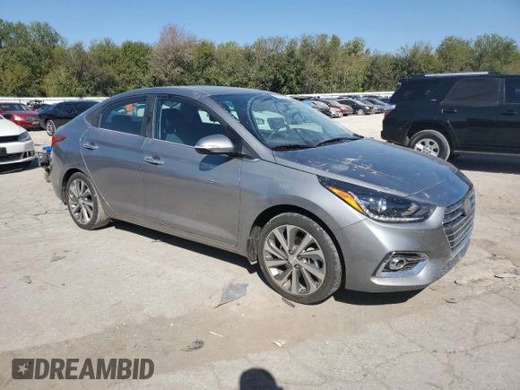 2021 Hyundai Accent Limited with VIN 3KPC34A63ME150065, listed as a Copart auction lot 74012084 with 38,232 mi miles and Salvage Title. Bid and sale history available at carsss.com. Image 4.