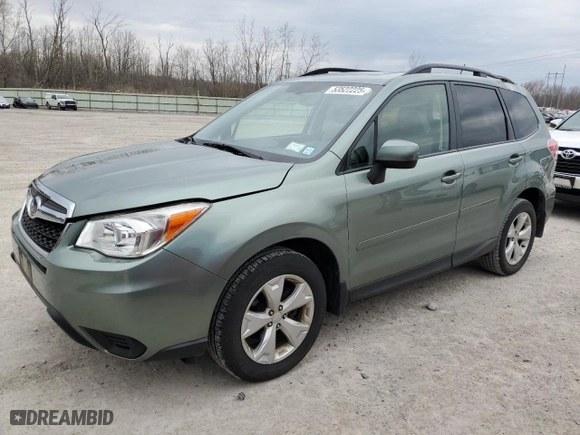 2015 Subaru Forester 2.5i Premium with VIN JF2SJADC4FH459107, listed as a Copart auction lot 53522225 with 34,277 mi miles and Salvage Title. Bid and sale history available at carsss.com. Image 1.