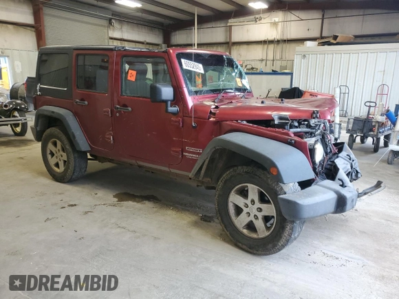 2013 Jeep Wrangler Unlimited Sport RHD with VIN 1C4BJWKGXDL517345, listed as a Copart auction lot 60552845 with 169,064 mi miles and Salvage title. Bid and sale history available at DreamBid. Image 4.