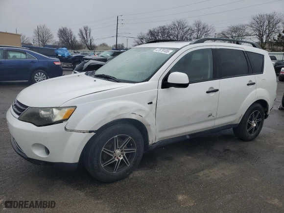 2007 Mitsubishi Outlander ES with VIN JA4MS31X67Z005776, listed as a Copart auction lot 47879105 with 177,270 mi miles and Salvage Title. Bid and sale history available at carsss.com. Image 1.