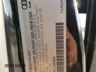 2018 Audi RS 3 z VIN WUABWGFF3J1900899, wystawiony jako Copart lot #38448223 z przebiegiem Nie podano mil oraz . Historia ofert i sprzedaży dostępna na DreamBid. Obrazek 12.