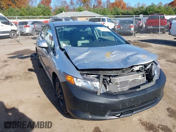 2012 Honda Civic LX z VIN 19XFB2F58CE107540, wystawiony jako IAAI lot #40812255 z przebiegiem 155 402 mil mil oraz . Historia ofert i sprzedaży dostępna na DreamBid. Obrazek 1.