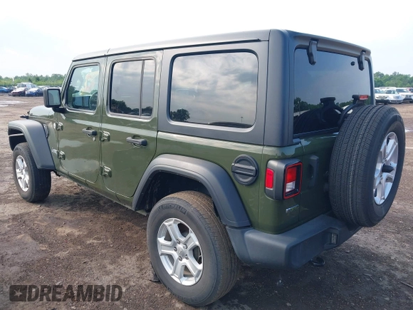2021 Jeep Wrangler Unlimited Willys with VIN 1C4HJXDM9MW577585, listed as a IAAI auction lot 41739499 with 47,076 mi miles and . Bid and sale history available at DreamBid. Image 3.