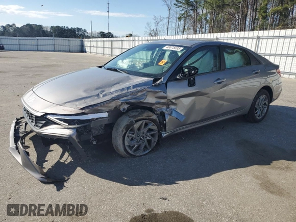 2024 Hyundai Elantra SEL with VIN KMHLM4DG5RU648015, listed as a Copart auction lot 48675095 with 31,098 mi miles and Salvage Title. Bid and sale history available at carsss.com. Image 1.