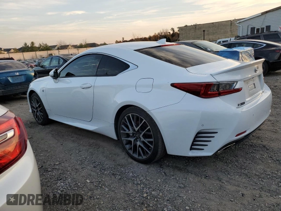 2017 Lexus RC with VIN JTHSM5BC6H5002401, listed as a Copart auction lot 81254444 with 55,934 mi miles and Salvage Title. Bid and sale history available at carsss.com. Image 2.