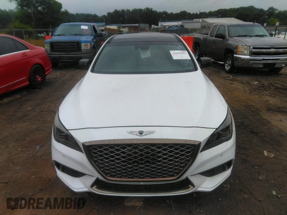 2018 Genesis G80 Sport with VIN KMHGN4JB2JU222617, listed as a IAAI auction lot 42419952 with 70,390 mi miles and . Bid and sale history available at DreamBid. Image 12.