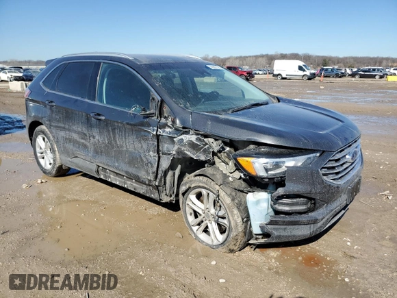 2019 Ford Edge SEL with VIN 2FMPK4J90KBC24380, listed as a Copart auction lot 46862135 with 67,905 mi miles and Salvage title. Bid and sale history available at DreamBid. Image 4.
