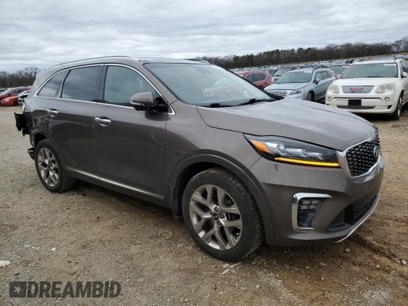 2019 Kia Sorento SX z VIN 5XYPK4A51KG591866, wystawiony jako Copart lot #47398695 z przebiegiem 119 126 mil mil oraz Szkoda całkowita • Salvage title. Historia ofert i sprzedaży dostępna na DreamBid. Obrazek 4.