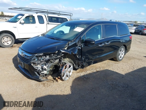 2019 Honda Odyssey EX with VIN 5FNRL6H54KB036540, listed as a IAAI auction lot 42124939 with 135,417 mi miles. Bid and sale history available at carsss.com. Image 18.