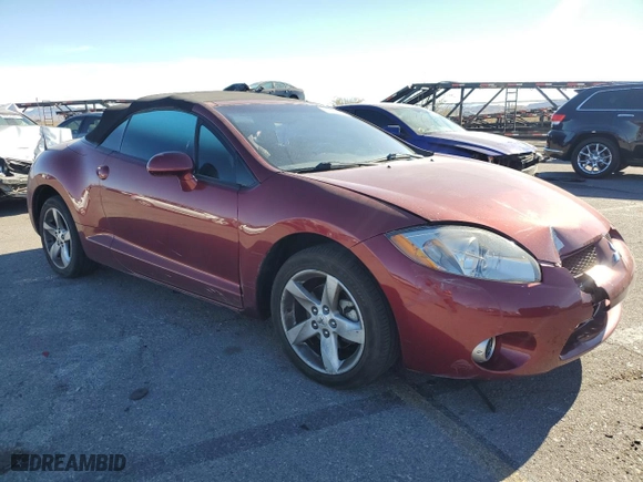 2007 Mitsubishi Eclipse GT with VIN 4A3AL35T07E001353, listed as a Copart auction lot 87933105 with 126,763 mi miles and Salvage Title. Bid and sale history available at carsss.com. Image 4.