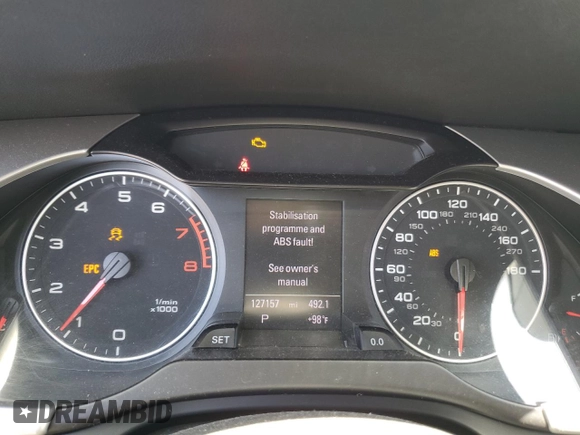 2012 Audi A4 2.0T Premium Plus with VIN WAUEFAFL4CA111576, listed as a Copart auction lot 66430664 with 127,157 mi miles and Salvage Title. Bid and sale history available at carsss.com. Image 9.
