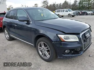 2013 Audi Q5 Premium Plus with VIN WA1LFAFP1DA017972, listed as a IAAI auction lot 42042454 with 129,637 mi miles. Bid and sale history available at carsss.com. Image 1.