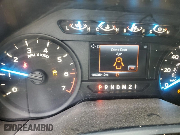 2017 Ford F-150 XL with VIN 1FTEW1EP9HFA31093, listed as a Copart auction lot 48939935 with 150,964 mi miles and Salvage Title. Bid and sale history available at carsss.com. Image 9.