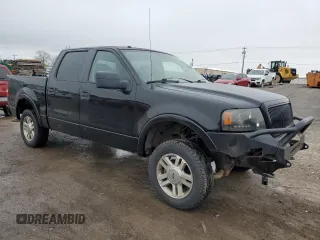 2007 Ford F-150 XLT with VIN 1FTPW14V67KC63990, listed as a Copart auction lot 50881595 with 187,770 mi miles and Salvage Title. Bid and sale history available at carsss.com. Image 4.