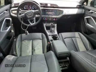 2022 Audi Q3 S line Premium Plus with VIN WA1EECF31N1080897, listed as a Copart auction lot 57252625 with 24,338 mi miles and Salvage title. Bid and sale history available at DreamBid. Image 8.
