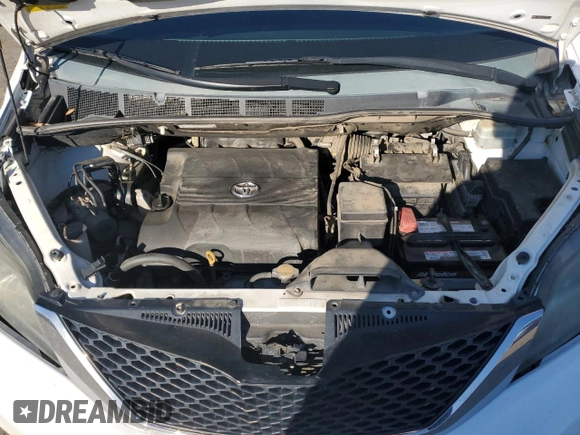 2012 Toyota Sienna SE with VIN 5TDXK3DC3CS226145, listed as a Copart auction lot 45966605 with 225,739 mi miles and Salvage Title. Bid and sale history available at carsss.com. Image 12.