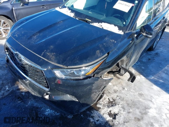 2023 Toyota Highlander L with VIN 5TDKDRBH6PS034374, listed as a IAAI auction lot 41617044 with 23,490 mi miles and . Bid and sale history available at DreamBid. Image 6.