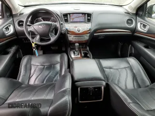 2013 Infiniti JX35 with VIN 5N1AL0MM7DC315533, listed as a Copart auction lot 56248185 with 136,981 mi miles and Salvage Title. Bid and sale history available at DreamBid. Image 8.