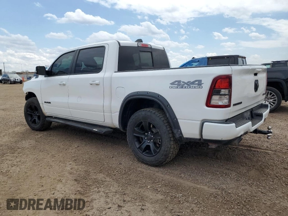 2020 Ram 1500 Lone Star with VIN 1C6SRFFT8LN301875, listed as a Copart auction lot 53752555 with 64,870 mi miles and Salvage title. Bid and sale history available at DreamBid. Image 2.
