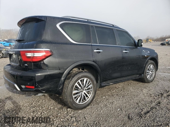 2021 Nissan Armada SL z VIN JN8AY2BC8M9145034, wystawiony jako Copart lot #42877325 z przebiegiem 76 272 mil mil oraz Szkoda całkowita • Salvage title. Historia ofert i sprzedaży dostępna na DreamBid. Obrazek 3.
