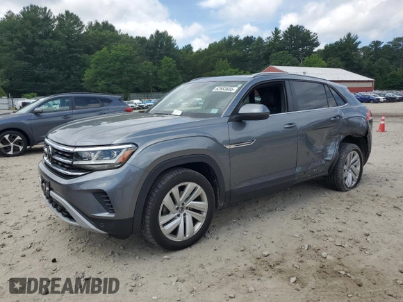 2020 Volkswagen Atlas SE with VIN 1V26C2CA7LC203051, listed as a Copart auction lot 62683655 with 57,454 mi miles and Non repairable. Bid and sale history available at DreamBid. Image 1.