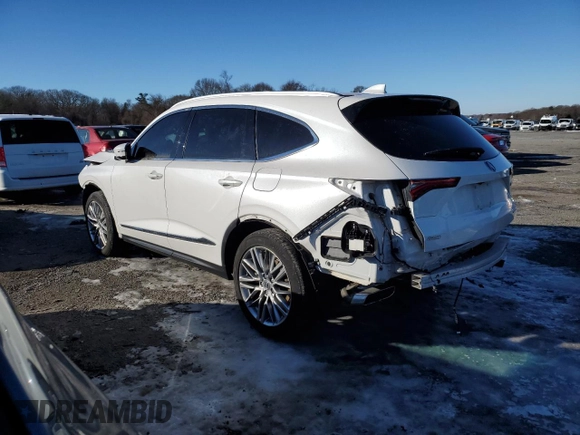 2023 Acura MDX w/Advance Package with VIN 5J8YE1H88PL031902, listed as a Copart auction lot 41879945 with 33,653 mi miles and Salvage Title. Bid and sale history available at carsss.com. Image 2.