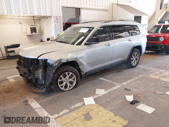 2021 Jeep Grand Cherokee Limited with VIN 1C4RJKBG2M8121372, listed as a IAAI auction lot 41808503 with 59,668 mi miles and . Bid and sale history available at DreamBid. Image 22.
