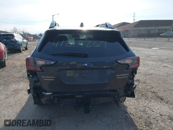 2024 Subaru Outback Touring XT with VIN 4S4BTGPDXR3296606, listed as a IAAI auction lot 41219267 with 11,171 mi miles and . Bid and sale history available at DreamBid. Image 17.