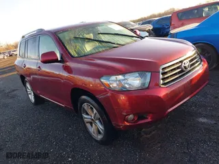 2009 Toyota Highlander Sport with VIN JTEES43A592130428, listed as a IAAI auction lot 41394523 with 170,376 mi miles. Bid and sale history available at carsss.com. Image 1.