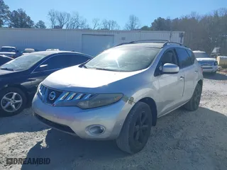 2009 Nissan Murano SL with VIN JN8AZ18U59W001294, listed as a IAAI auction lot 41695530 with 218,194 mi miles. Bid and sale history available at carsss.com. Image 2.