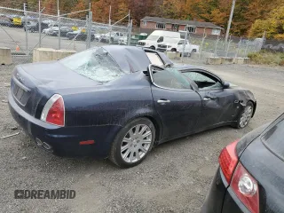 2006 Maserati Quattroporte z VIN ZAMCE39A460025290, wystawiony jako Copart lot #78816054 z przebiegiem Nie podano mil oraz Szkoda całkowita • Salvage title. Historia ofert i sprzedaży dostępna na DreamBid. Obrazek 3.