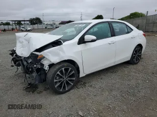 2019 Toyota Corolla L z VIN 2T1BURHE3KC137184, wystawiony jako Copart lot #59637165 z przebiegiem 84 197 mil mil oraz Szkoda całkowita • Salvage title. Historia ofert i sprzedaży dostępna na DreamBid. Obrazek 1.