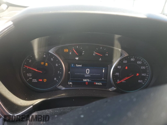 2022 Chevrolet Equinox LT with VIN 3GNAXTEV0NL135275, listed as a Copart auction lot 48739445 with 58,675 mi miles and Salvage Title. Bid and sale history available at carsss.com. Image 9.