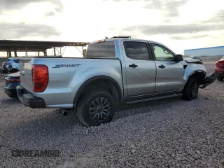 2021 Ford Ranger XL with VIN 1FTER4EHXMLD23865, listed as a Copart auction lot 43779385 with 39,744 mi miles and Salvage Title. Bid and sale history available at DreamBid. Image 3.