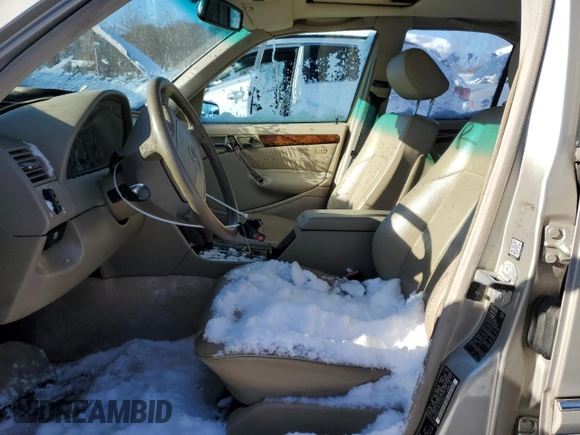 1998 Mercedes-Benz C 230/260/280/320 with VIN WDBHA23G7WA615277, listed as a Copart auction lot 89333605 with 244,975 mi miles and Salvage Title. Bid and sale history available at carsss.com. Image 7.